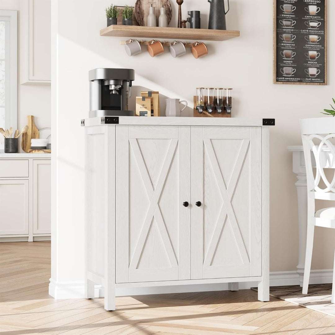 Sideboard in Weiss aus Holzwerkstoff