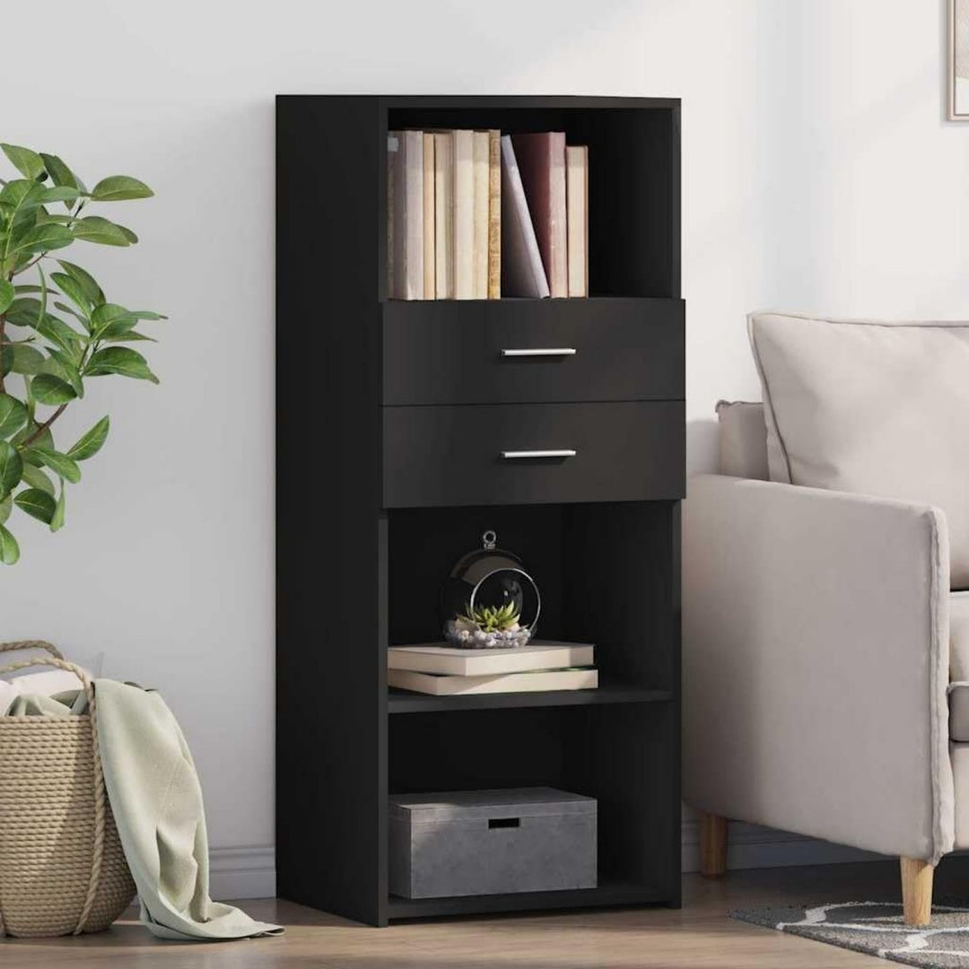 Hochschrank in Schwarz