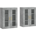 Wandschrank in Grau mit Wandmontage