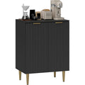Sideboard aus Holzwerkstoff und Metall mit 2 Tueren