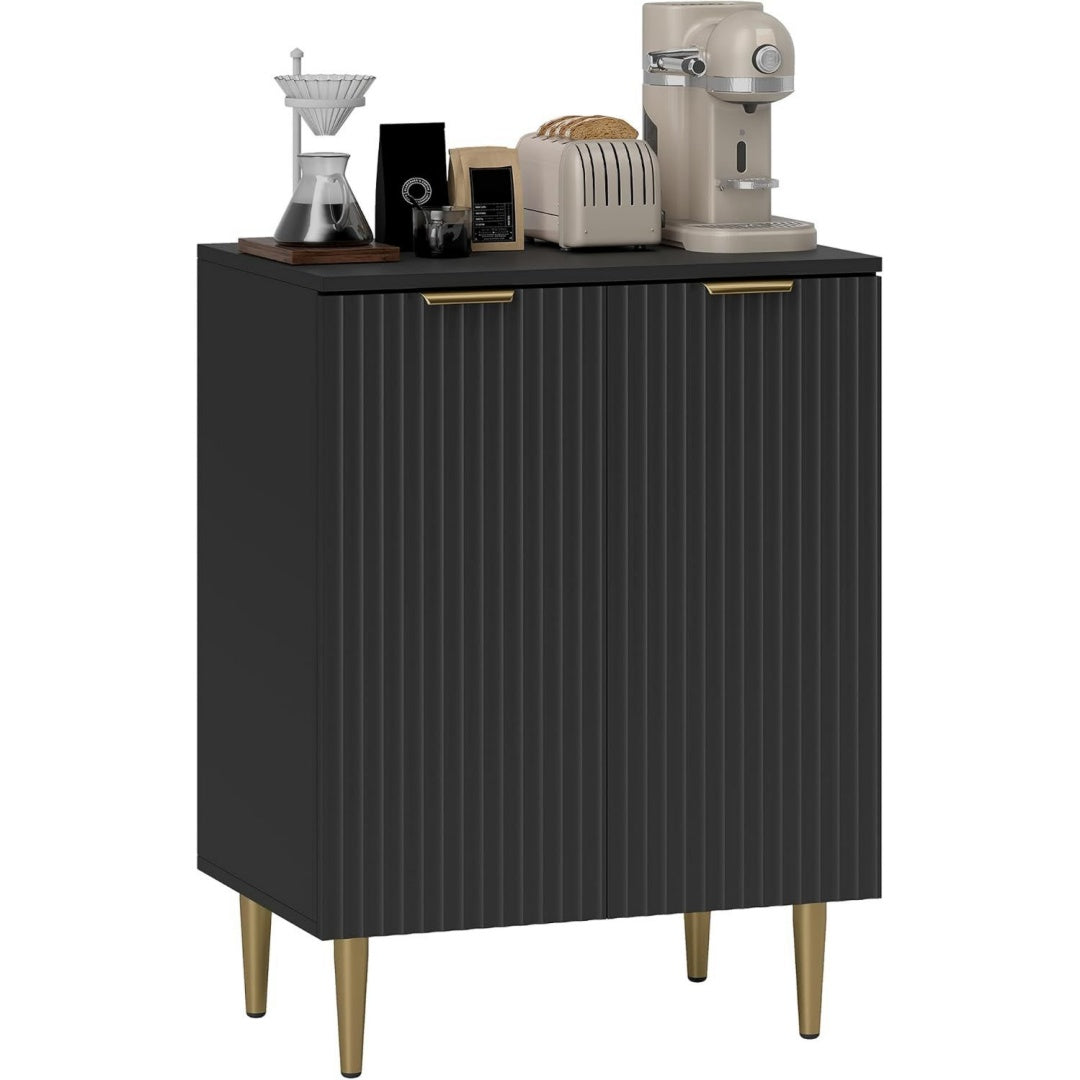 Sideboard aus Holzwerkstoff und Metall mit 2 Tueren