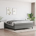 Boxspringbett mit den Massen 160 x 200 cm in Dunkelgrau