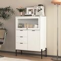 3 Schubladen praegen das Sideboard in Creme