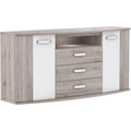 Sideboard mit glaenzenden Oberflaechen, 3 Schubladen und Schubladen