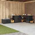 Sideboard verbindet ein Metallgestell und 2 Tueren