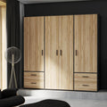 Kleiderschrank mit 4 Schubladen