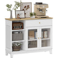 Sideboard mit Glastueren und offenen Ablagen