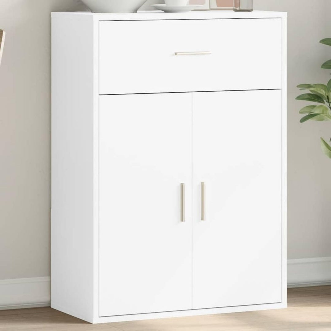 Das Sideboard misst 60 x 30 x 84 cm in Weiss