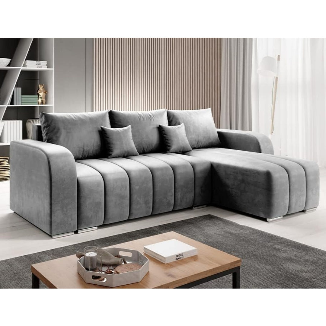 Sofa mit den Massen 245 x 86 x 147 cm in Grau