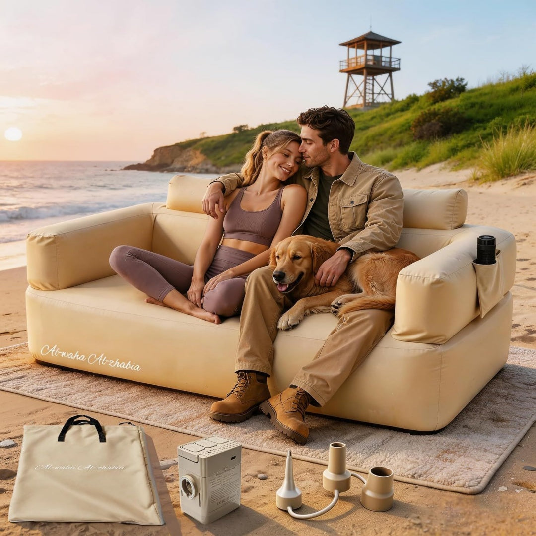 Armlehnen praegen das Sofa in Beige