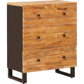 Ein Metallgestell an dem Sideboard mit den Massen 60 x 33 x 75 cm