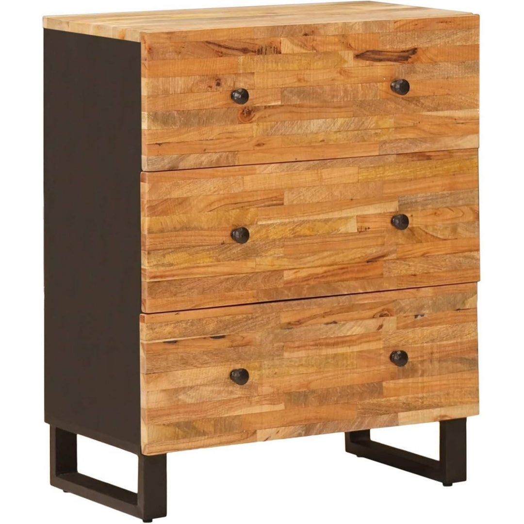 Ein Metallgestell an dem Sideboard mit den Massen 60 x 33 x 75 cm