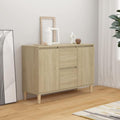 Sideboard mit Holzbeinen, Schubladen und geschlossenem Stauraum