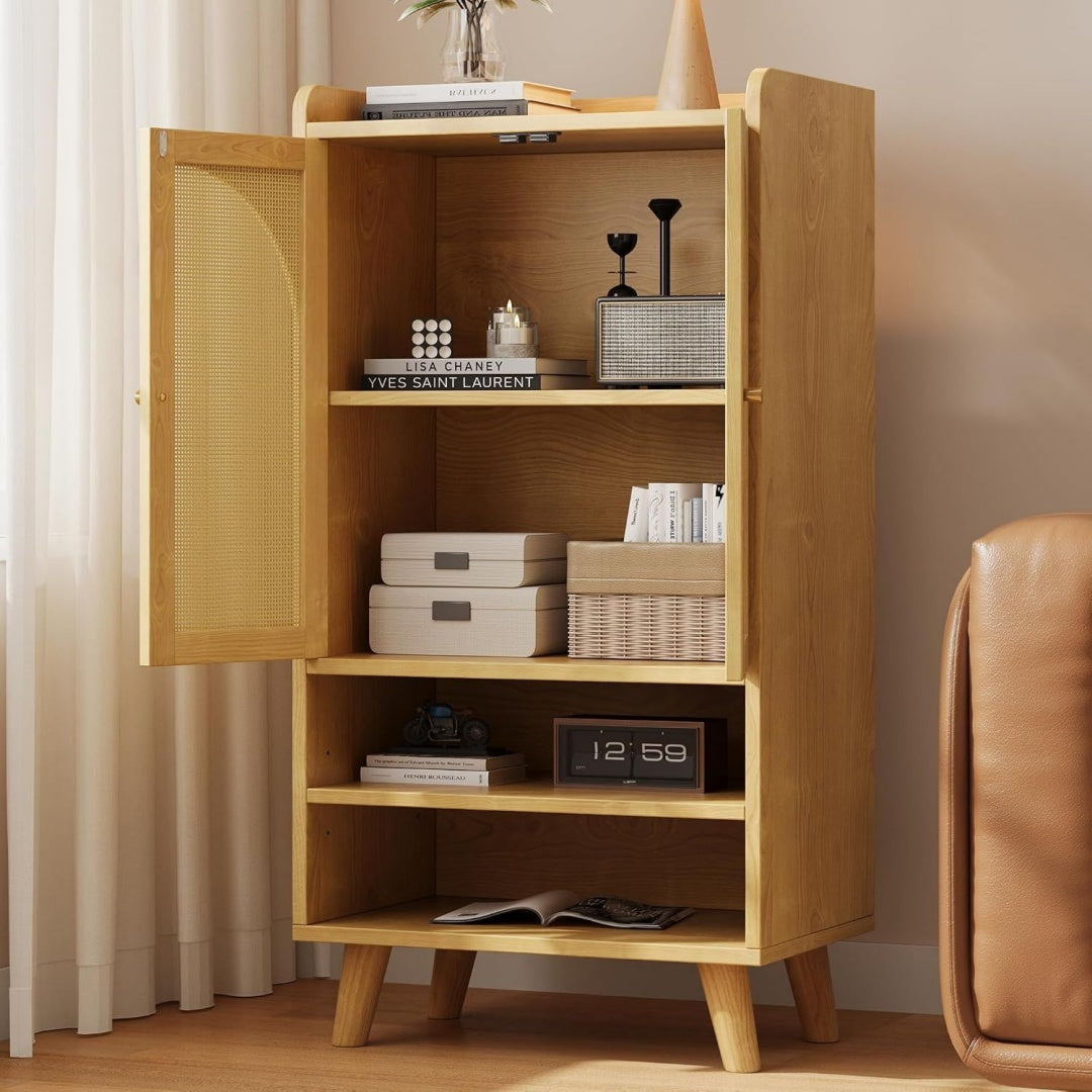 Flechtoptik an dem Hochschrank